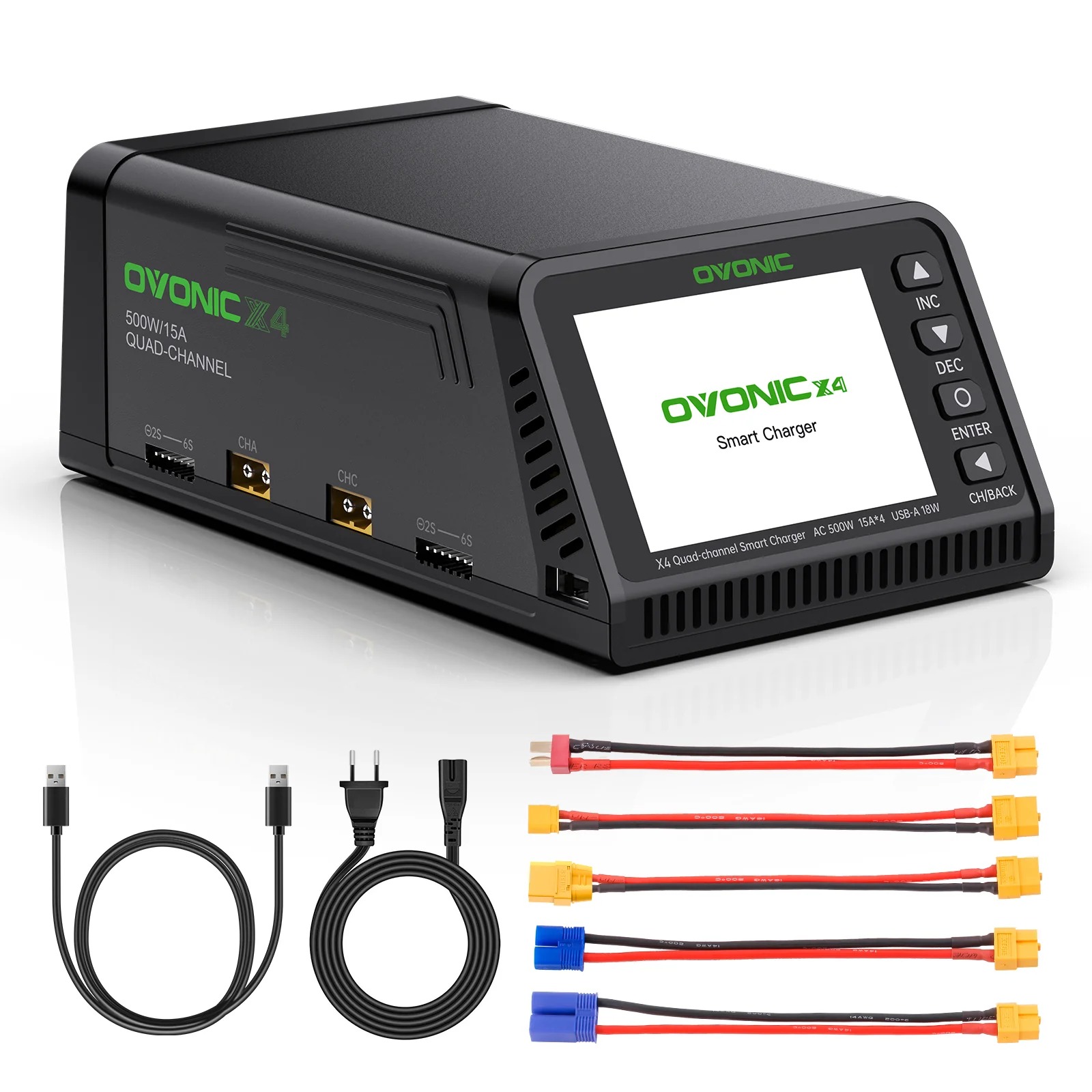 Ovonic X4 AC500W 4 Channel Sma - Drone Battery Strap ulasan dan harga